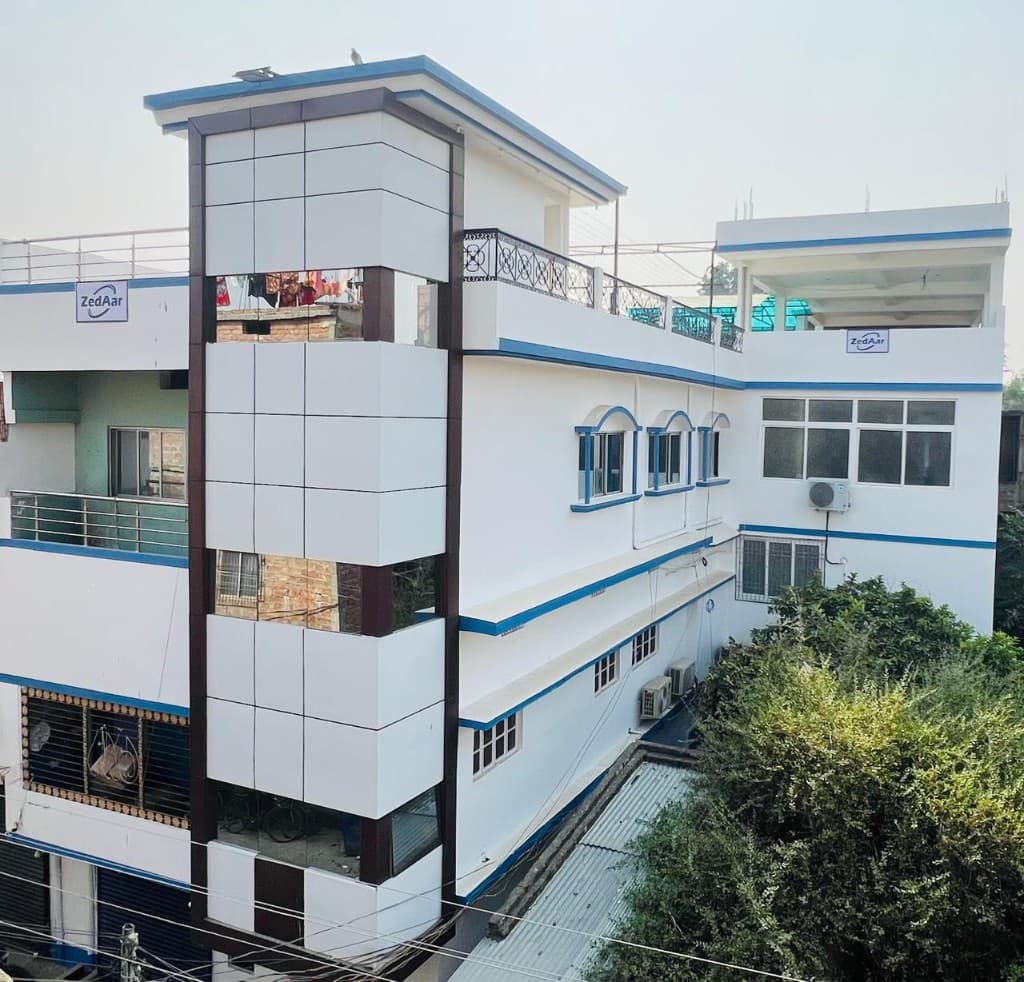 ZedAar Exports factory building in Bhagalpur